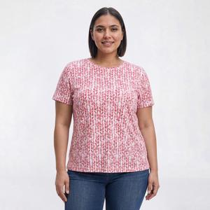 Plus Size Hasting & Smith Short Sleeve Chevron Abstract Tee
